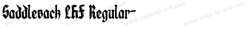 Saddleback LHF Regular字体转换
